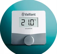 Sterowniki i przekaźniki - Vaillant Vaillant radiowy regulator pokojowy sensoROOM VRT 51f do współpracy z modułem VR 940f 0010035748 - miniaturka - grafika 1