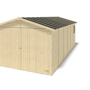 Garaż ALTANKA 18,19 m2 - 3,05x5,91 m - 18 mm - drewniany, GAR29, 1szt. - Altany ogrodowe Garaż ALTANKA 18,19 m2 - 3,05x5,91 m - 18 mm - drewniany, GAR29, 1szt. - Altany ogrodowe - miniaturka - grafika 1