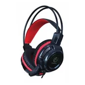 Słuchawki - Rebeltec BALDUR Czarno-Czerwone - miniaturka - grafika 1
