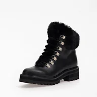 Kozaki damskie - Damskie Buty zimowe GUESS ISSA FL8SSAELE09-BLACK – Czarny - miniaturka - grafika 1