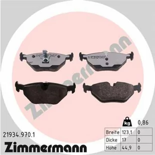 Klocki hamulcowe - komplet ZIMMERMANN 21934.970.1 - Klocki hamulcowe - miniaturka - grafika 1