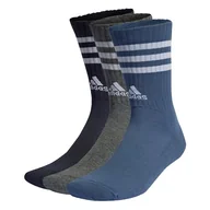 Skarpetki damskie - adidas 3-paski Cushioned Crew Socks 3 pary SKARPETY Drużyna Dzieci - miniaturka - grafika 1