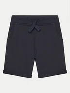 Spodenki damskie - Guess Szorty materiałowe N93Q18 KAUG0 Niebieski Regular Fit - miniaturka - grafika 1