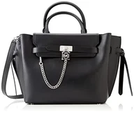 Torebki damskie - Michael Kors Women LG Belted Satchel Bag, Black, czarny - miniaturka - grafika 1