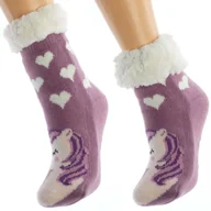 Skarpetki dla dzieci - Ciepłe Skarpetki Dziecięce Antypoślizgowe 32-35 - miniaturka - grafika 1