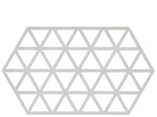 Podstawka Zone Denmark pod gorące naczynia Triangles 24 cm jasnoszara 330313 - Podstawki pod garnki - miniaturka - grafika 1