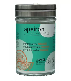 Apeiron, Proszek do czyszczenia zębów, POMARAŃCZA, Cosmos Natural, Vegan, 40 g - Pasty do zębów - miniaturka - grafika 1