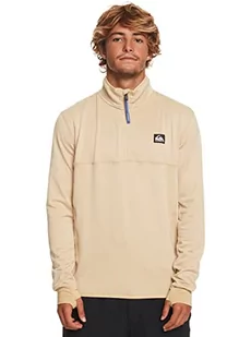 Quiksilver Połowa zamek bazowa warstwa Top Steep Point Mężczyźni Beżowy L - Koszulki męskie - miniaturka - grafika 1