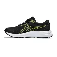 Buty dla chłopców - ASICS Contend 8 Gs sneakersy chłopięce, Black Bright Yellow, 33 EU - miniaturka - grafika 1