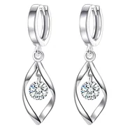 Kolczyki - Srebrne - KOLCZYKI WISZĄCE