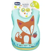 Śliniaki i fartuszki - Chicco Śliniaczki do karmienia, 6m+, Zielony, 3 szt. - miniaturka - grafika 1