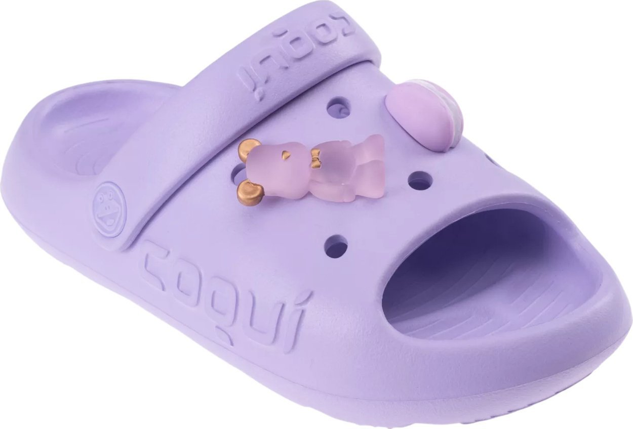 Coqui Dziecięce klapki Coqui MAYA lt. lila amulet rozmiar 30/31