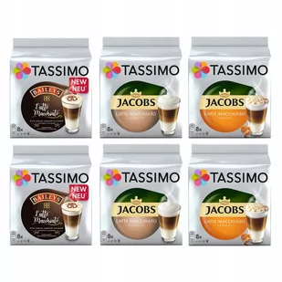 Kapsułki Tassimo Jacobs Latte Macchiato Baileys Caramel 5+1 - Kawa w kapsułkach i saszetkach - miniaturka - grafika 1