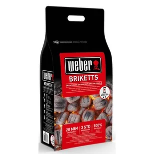 Weber Brykiet 4 kg 17590130) POLSKA GWARANCJA POLSKA DYSTRYBUCJA PEWNY ZAKUP 17590130 - Akcesoria do grilla - miniaturka - grafika 1