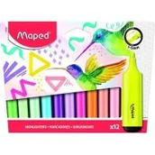 Przybory szkolne - Zakreślacz Fluo Peps pastel mix 6+6 MAPED - miniaturka - grafika 1