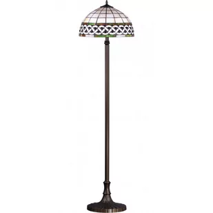 Witrażowa lampa podłogowa retro - S1000-Mafira - Lampy stojące - miniaturka - grafika 1