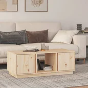 Ławy i stoliki kawowe - vidaXL Stolik kawowy, 110x50x40 cm, lite drewno sosnowe - miniaturka - grafika 1