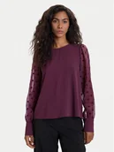 Bluzki damskie - Vero Moda Bluzka Alva 10337474 Fioletowy Regular Fit - miniaturka - grafika 1