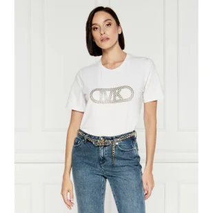 Michael Kors T-shirt GROMMET EMPIRE | Regular Fit - Koszulki i topy damskie - miniaturka - grafika 1