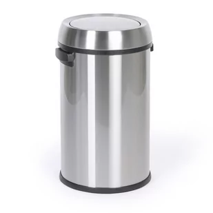 Kosz na śmieci, 65 l, nierdzewny, uchylane wieko - Kosze biurowe - miniaturka - grafika 1