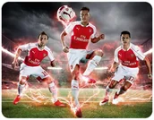 Podkładki pod mysz - PODKŁADKA POD MYSZKĘ ARSENAL Z IMIENIEM 23x19CM DO LAPTOPA - miniaturka - grafika 1