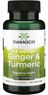Suplementy naturalne - Full Spectrum Ginger & Turmeric (60 kaps.) - miniaturka - grafika 1