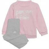 Dresy damskie - Dres dla dzieci adidas I Lin ft Jogger różowo-szary H65821 68cm - Adidas - miniaturka - grafika 1