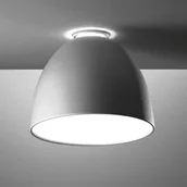 Lampy sufitowe - Artemide Lampa sufitowa designerska Nur Mini, możliwość ściemniania, aluminiowy / szary / cynkowy, salon / jadalnia, aluminium, design - miniaturka - grafika 1
