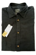 Koszule męskie - JACK & JONES JJESUMMER LINEN BLEND LS SN Koszula Męska Lniana Czarna - miniaturka - grafika 1