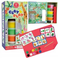 Masy plastyczne - Zestaw Z Gliną Samoutwardzającą Floss&Rock Clay&Play Dżungla - miniaturka - grafika 1