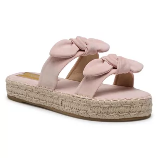 Klapki i japonki damskie - Espadryle DEEZEE - WS19354-12 Pink - grafika 1