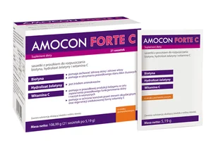 Axxon AMOCON FORTE C Smak pomarańczowy 21 sasz 3476421 - Włosy, skóra, paznokcie - miniaturka - grafika 1