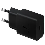 Ładowarki do telefonów - Samsung ładowarka sieciowa USB Typ C 15W PD AFC czarny (EP-T1510NBEGEU) - miniaturka - grafika 1