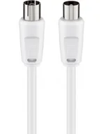 Kable - Goobay Wentronic podwójnie ekranowany kabel koncentryczny, wtyczką koncentryczną/złącze koncentryczne, 15.0 m Biały 11515-GB - miniaturka - grafika 1