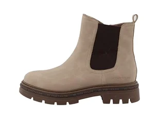 Tom Tailor Damskie 8490120009 modne kozaki, dkcream, 41 EU, dkcream, 41 EU - Kozaki damskie - miniaturka - grafika 1