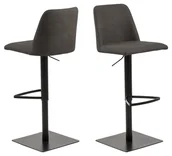 Taborety i hokery - Actona Stołek barowy Avanja Anthracite - miniaturka - grafika 1