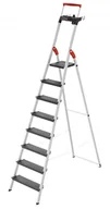 Drabiny - Hailo 8050-807 drabina Składana drabinka Aluminium, Czarny - miniaturka - grafika 1