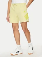 Spodenki męskie - adidas Szorty sportowe Future Icons 3-Stripes JD4883 Żółty Regular Fit - miniaturka - grafika 1