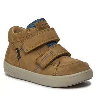 Buty dla chłopców - Sneakersy Superfit 1-000774-3000 S Brown/Blue - grafika 1