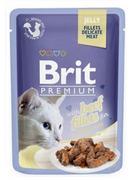 Mokra karma dla kotów - Brit Premium Kot Premium with Beef Fillets for Adult Cats JELLY 85g - miniaturka - grafika 1