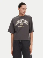 Koszulki i topy damskie - PINKO T-Shirt Niamey 104604 A2CS Szary Regular Fit - miniaturka - grafika 1