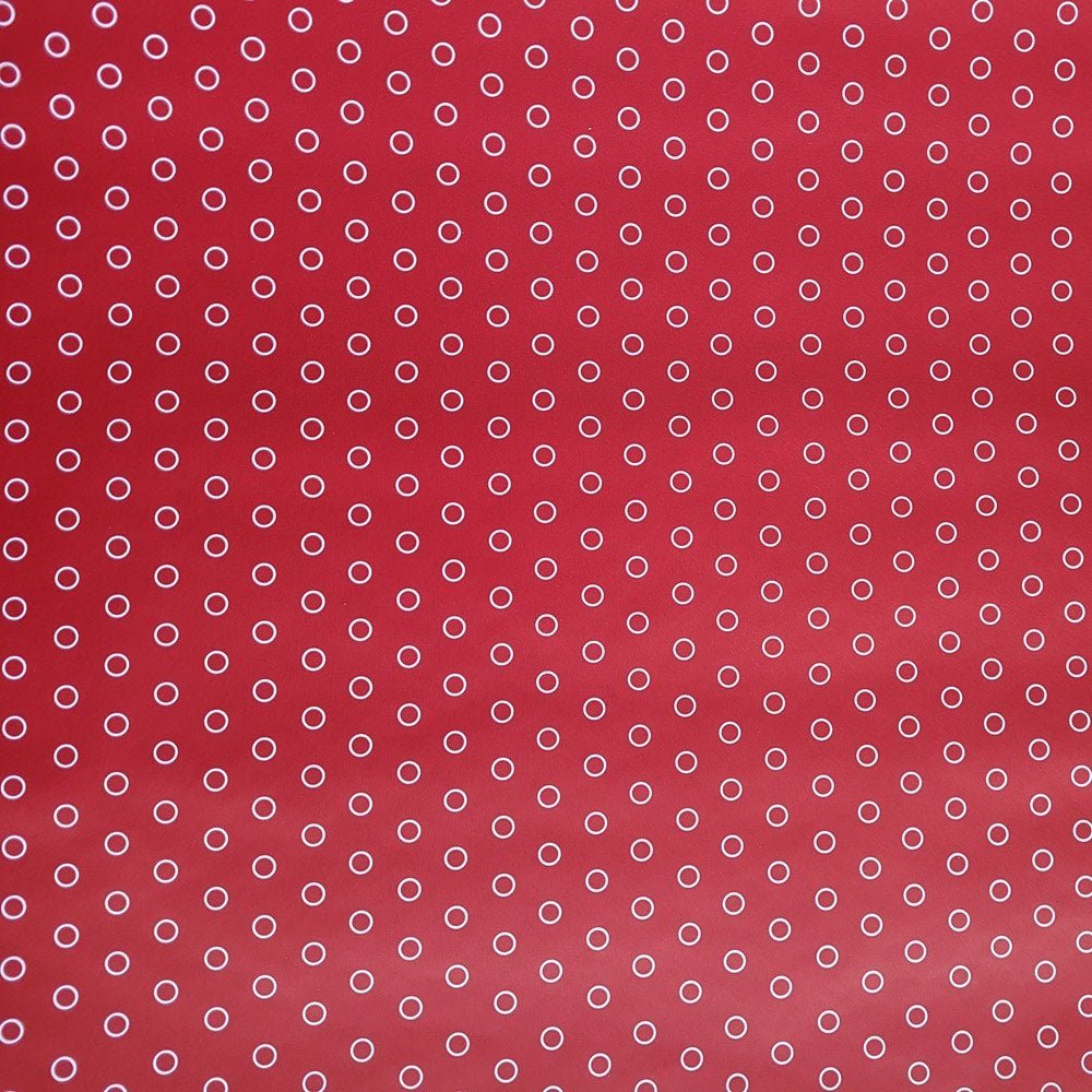 Papier czerwony kulki do pakowania 57cmx25m 25m241A