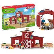 Figurki dla dzieci - Schleich Farm World - Duża stodoła ze zwierzętami i akcesoriami, zestaw figurek 3+ - miniaturka - grafika 1