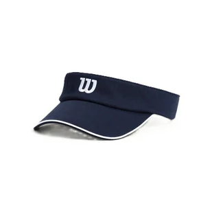 Damska czapka z daszkiem Wilson Classic Visor Classic Navy - Czapki damskie - miniaturka - grafika 1
