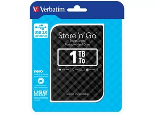 Verbatim Store n Go 1TB czarny (53194) - Dyski HDD - miniaturka - grafika 1