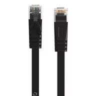 Kable miedziane - Płaski kabel sieciowy Ethernet Orico, RJ45, Cat.6, 5m (czarny) - miniaturka - grafika 1