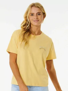 Koszulki dla dziewczynek - Rip Curl RIPTIDE RELAXED washed yellow t-shirt damski - M - grafika 1