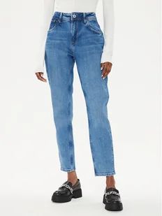 Pepe Jeans Jeansy Violet PL204176 Niebieski Mom Fit - Spodnie damskie - miniaturka - grafika 1