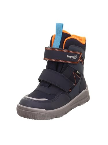 Superfit Mars Gore-Tex śniegowce z ciepłą podszewką, niebieskie/pomarańczowe 8000, 35 EU, Niebieski pomarańczowy 8000, 35 EU