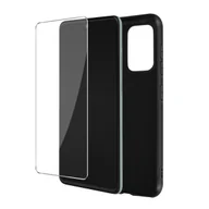 Etui i futerały do telefonów - Etui do Samsunga Galaxy A52 i 52S Soft czarne i szkło hartowane 9H Clear - miniaturka - grafika 1